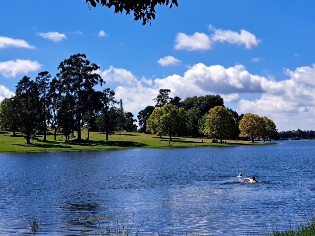 Swimming in Midmar Dam, KZN Midlands
